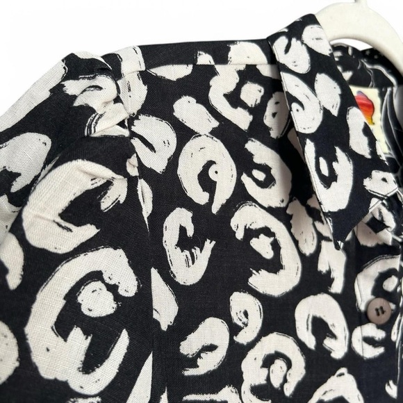 Farm Rio for Anthropologie | Playful Printed Surf Shirt | Like New | Size S - Picture 6 of 11